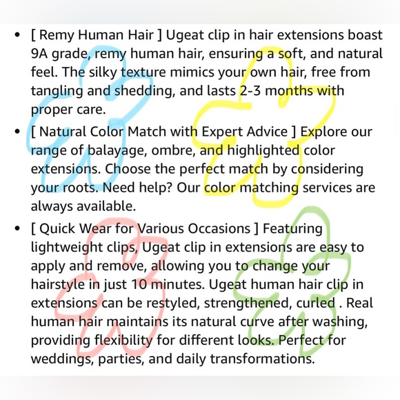 HUMAN HAIR Clip in Hair Dark Brown Mix Caramel Brown Extensions Full Head 16inch - Picture 10 of 13